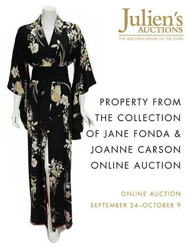 Julien's Auctions is holding an online only Hollywood Auction 