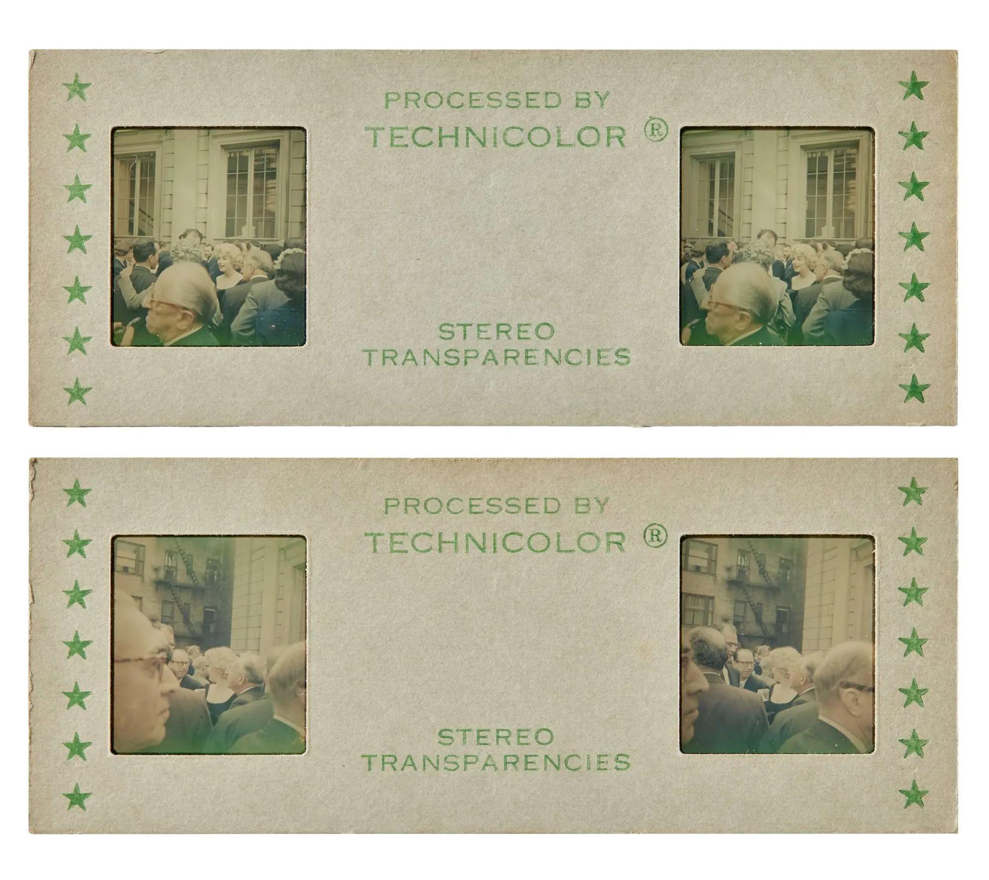 Lot #83. Marilyn Monroe | 1958 Never-Before-Seen Color “Stereo Transparencies” Lot #83 Marilyn Monroe 1958 Never-Before-Seen Color “Stereo Transparencies”