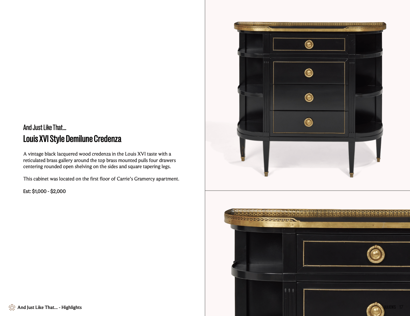 a black and gold cradenza