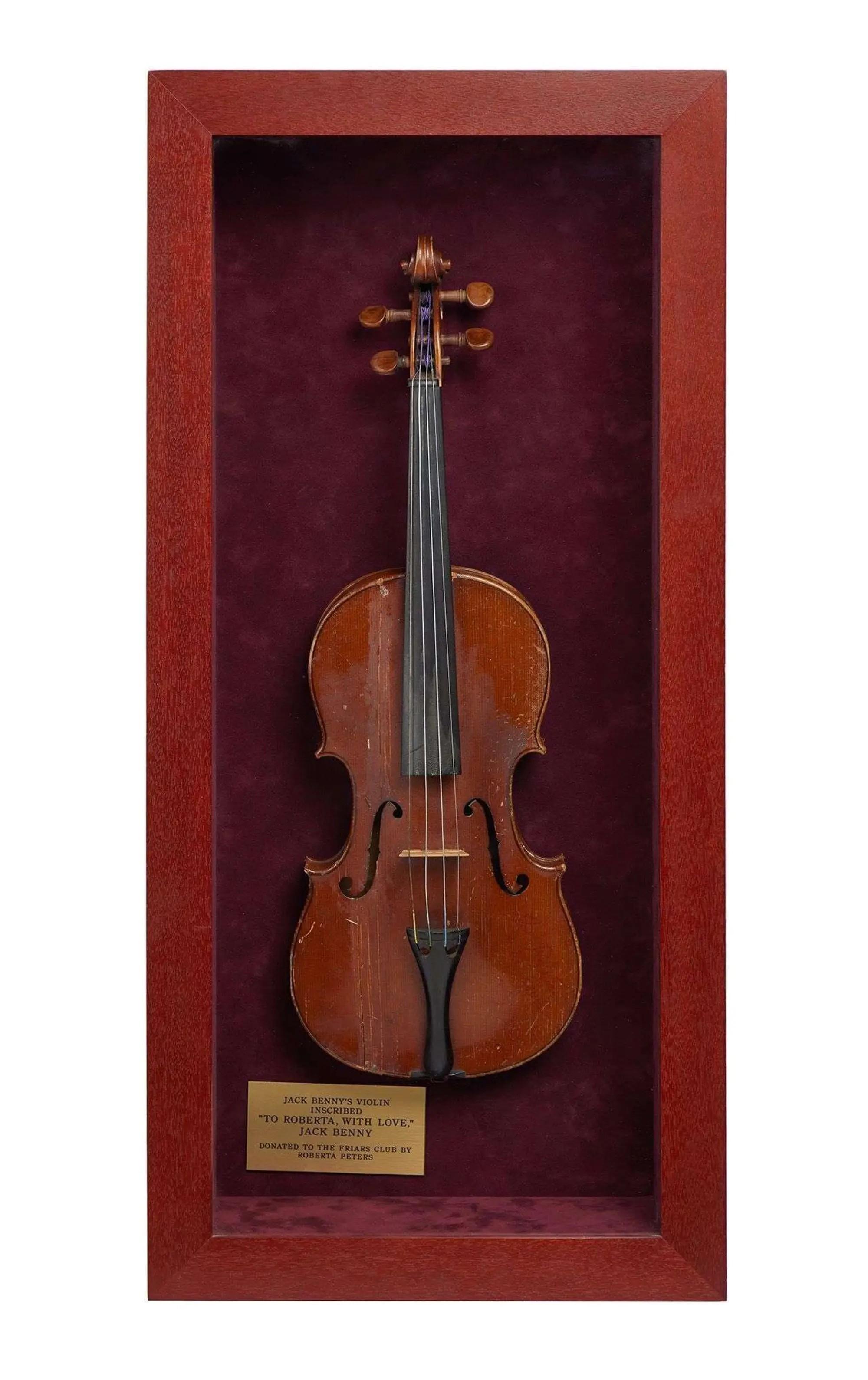 Jack Benny | Friars Club Inscribed Reichert Violin 1911 Jack Benny Friars Club Inscribed Reichert Violin 1911