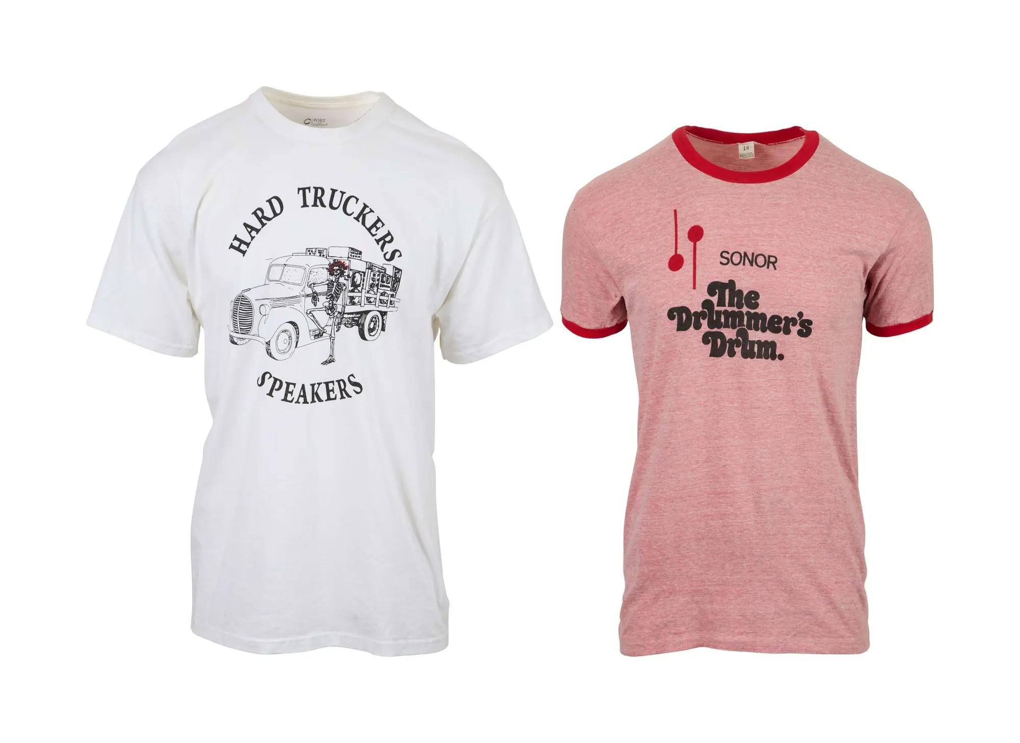 Lot #75  “Big Steve” Parish Vintage Production and Instrument T-Shirts