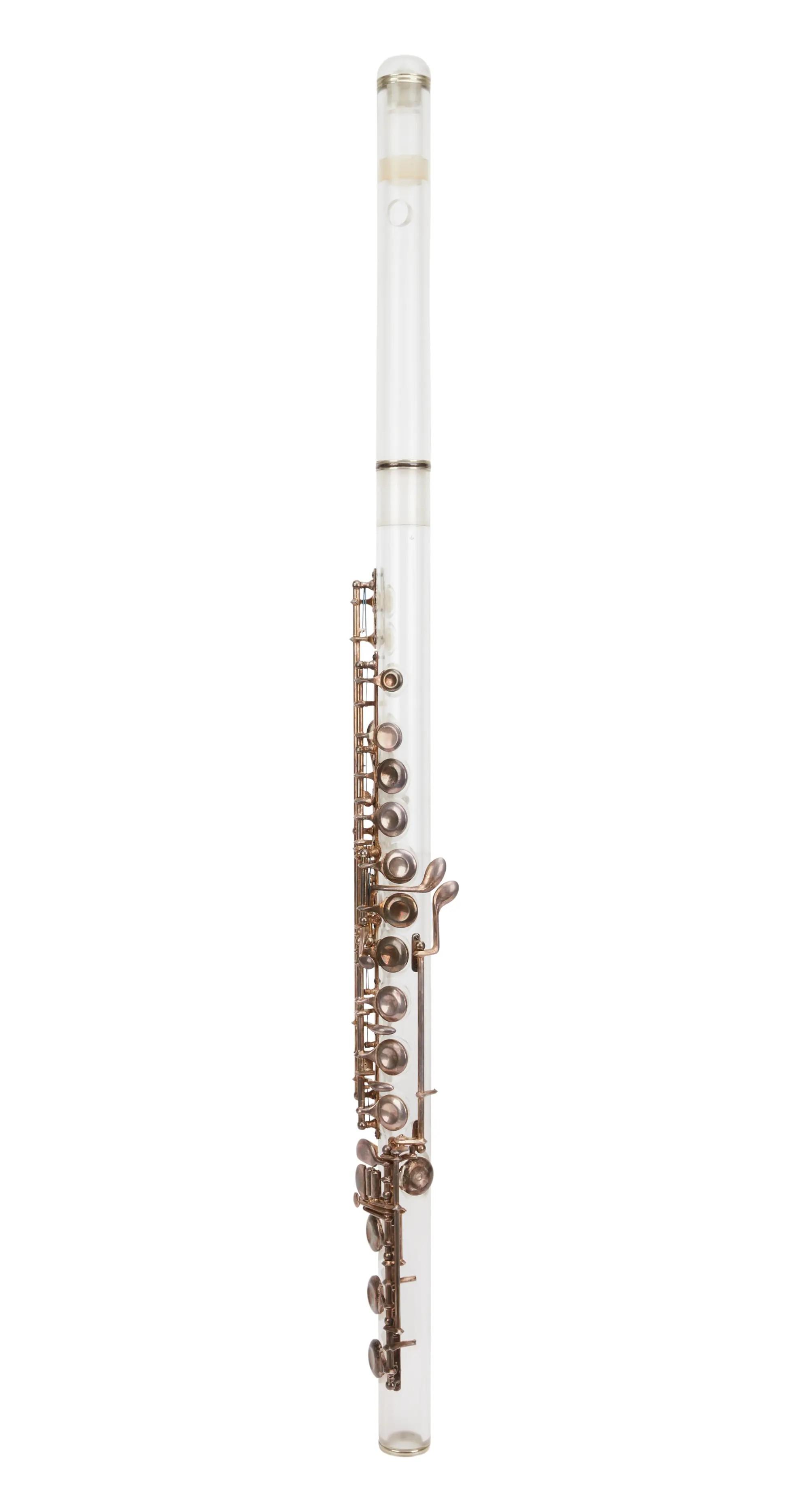 Lot #107. Florian Schneider | 1960s Orsi Plexiglas Flute Lot #107 Florian Schneider 1960s Orsi Plexiglas Flute