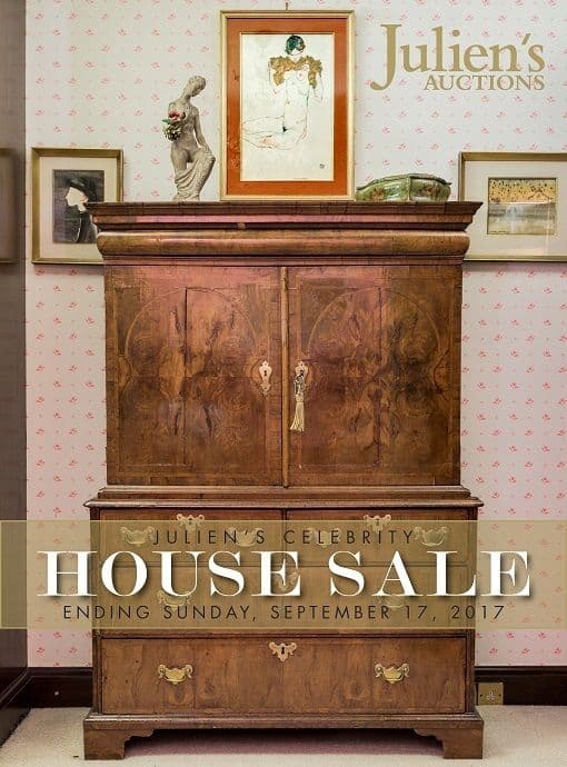 A poster for Julien's celebrity house sale 