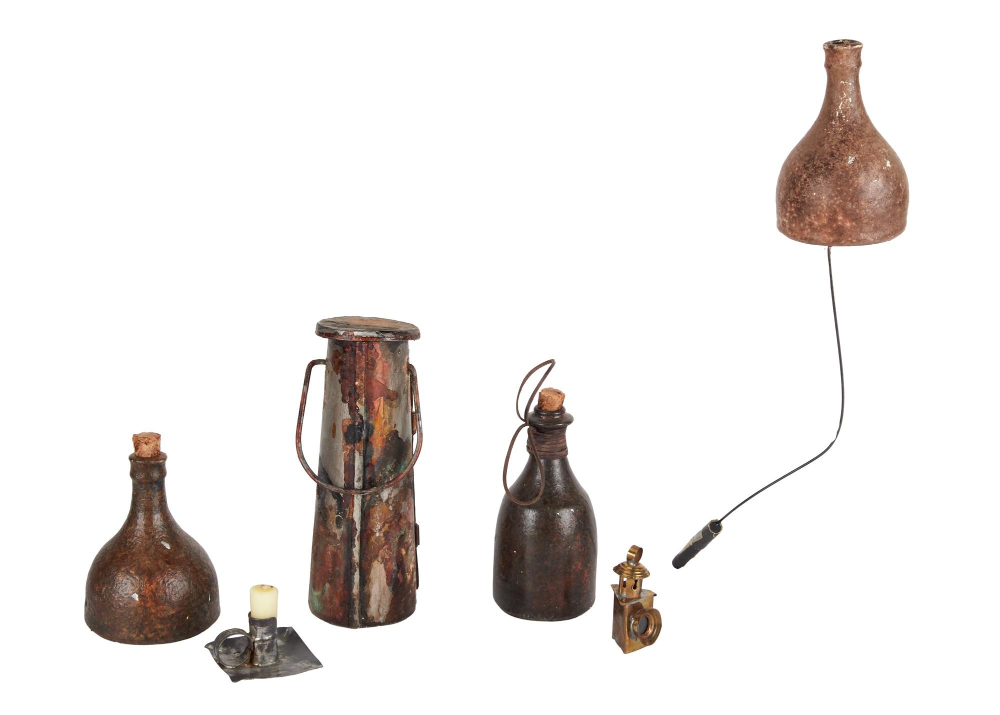 Muppet Treasure Island or Christmas Carol | Bottles, Lanterns, and Candles Set Dressing (A) Muppet Treasure Island or Christmas Carol Bottles Lanterns and Candles Set Dressing