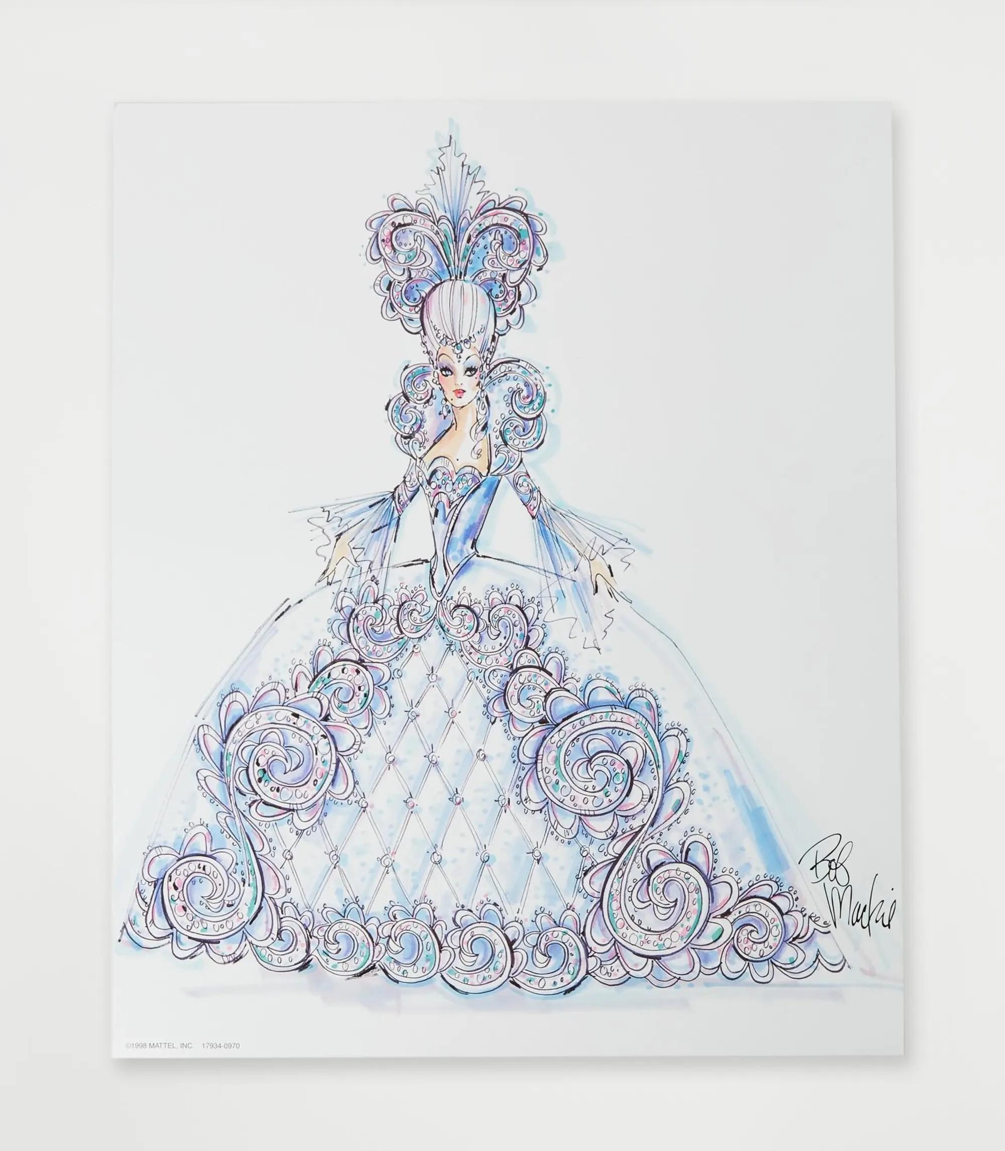 Lot #5 Bob Mackie Signed 1998 Madame du Barbie Doll