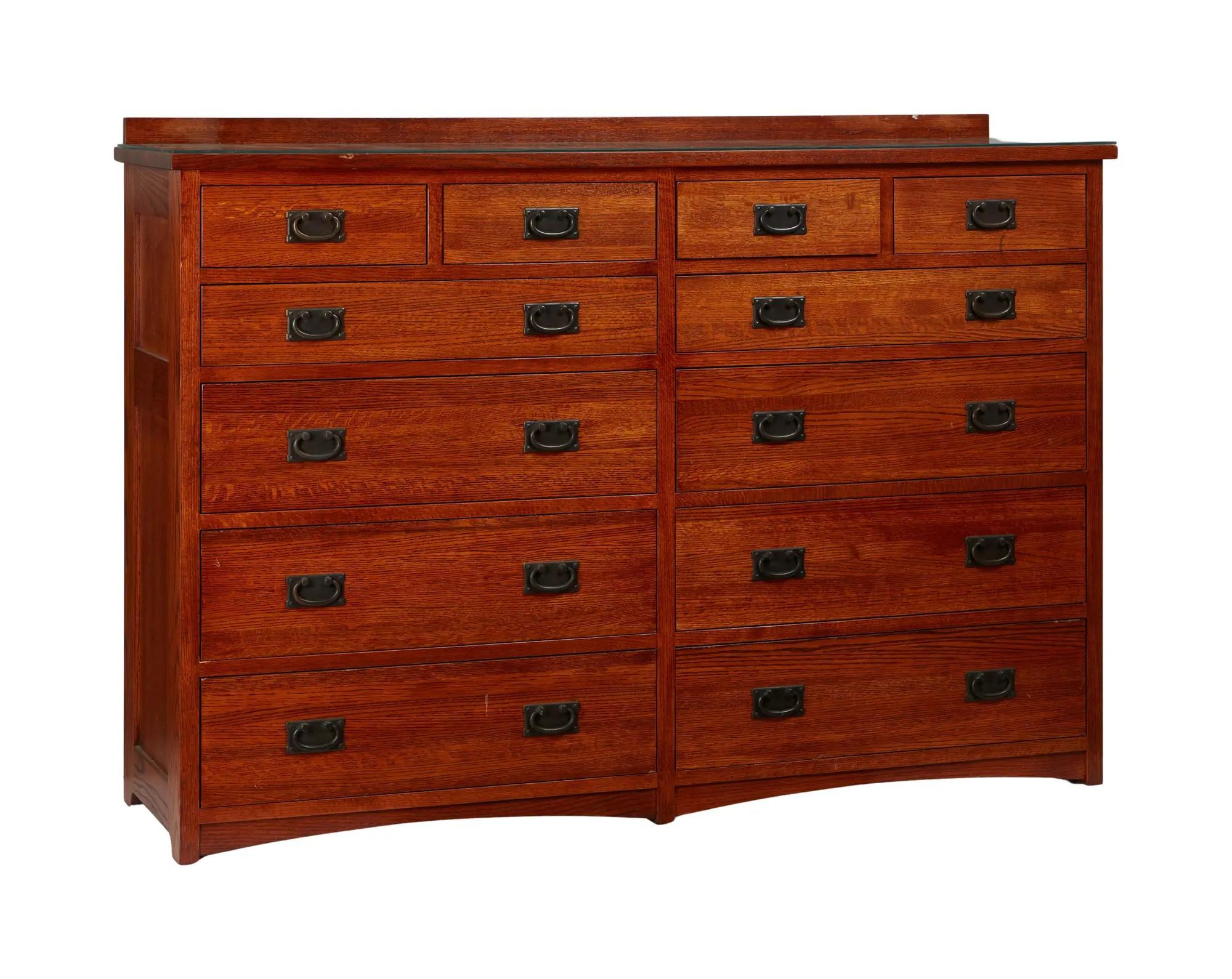 Lot #395. Joe Walsh | American Mission Style Double Chest of Drawers Lot #395 Joe Walsh American Mission Style Double Chest of Drawers
