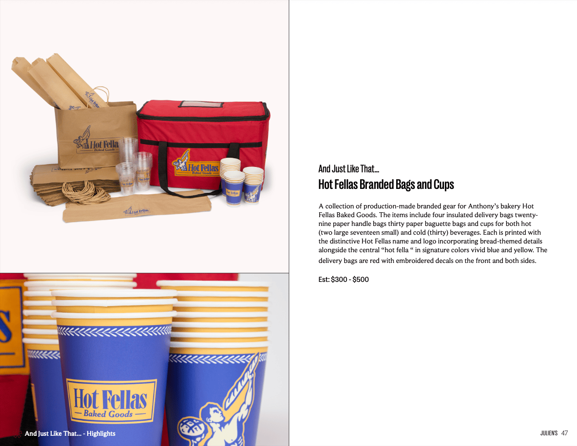 hot fellas branded bags and cups