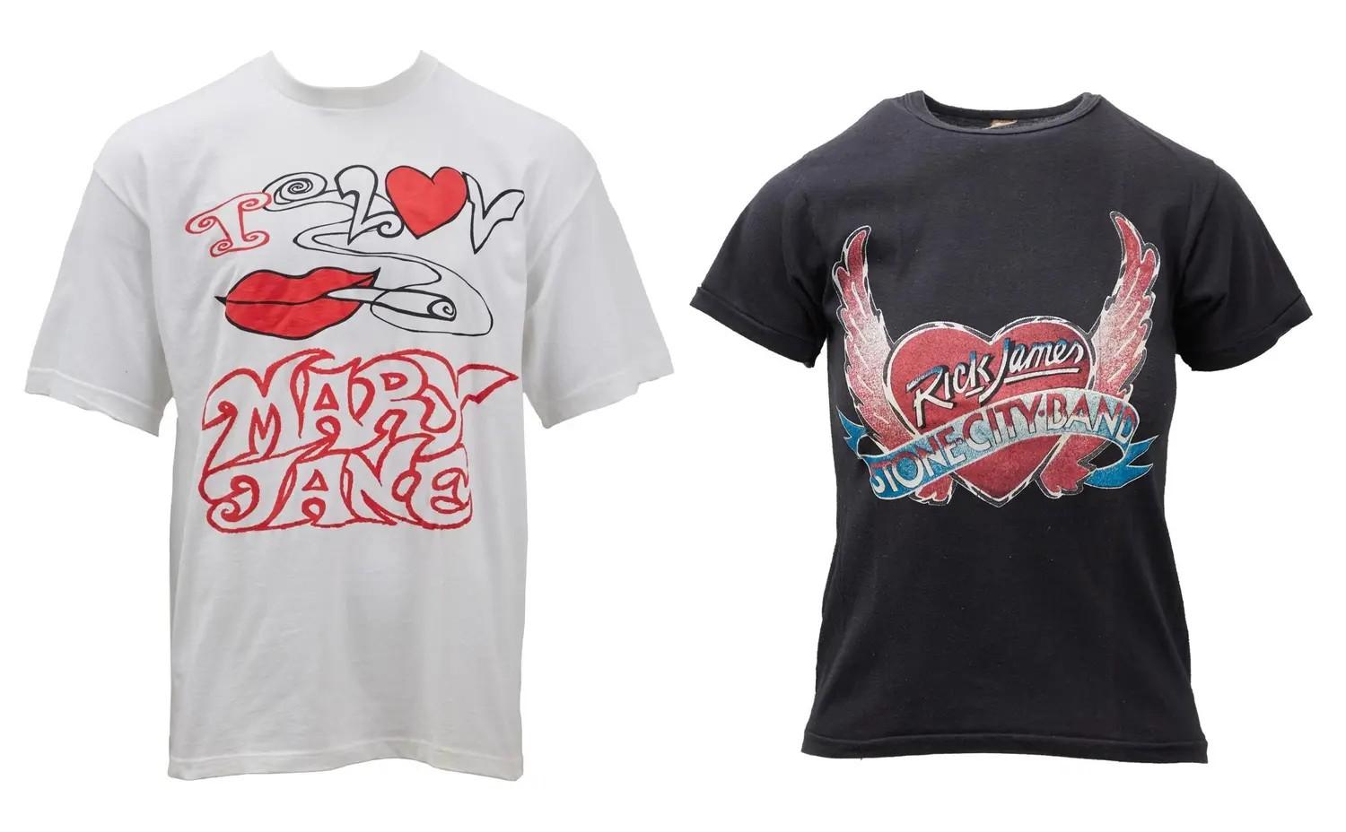 Lot 34  Rick James Vintage T-Shirts