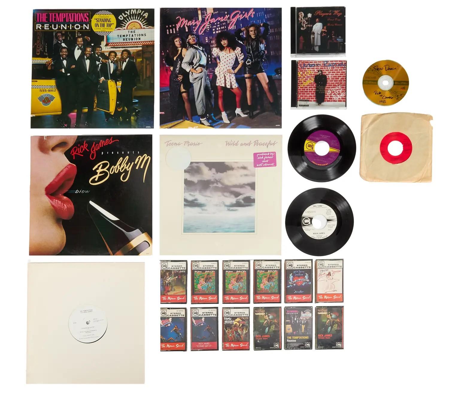 Lot #33  Rick James 1970s-1990s Guest Appearance and Promotional Physical Media Archive
