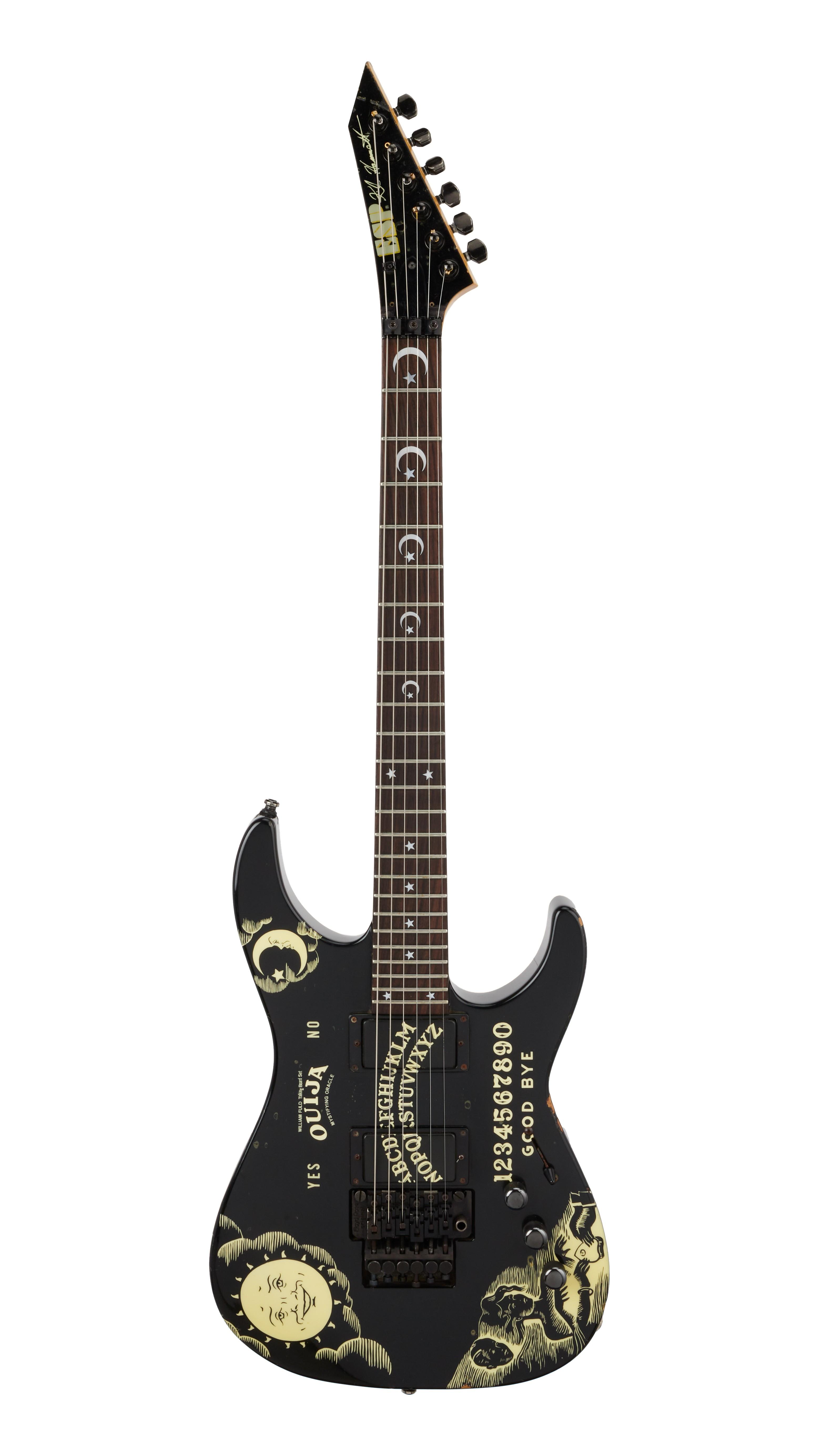 Metallica Kirk Hammett Stage-Played Studio-Played and Signed Very First Ouija ESP Custom Electric Guitar