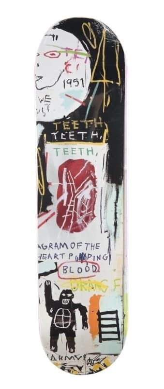 AFTER JEAN-MICHEL BASQUIAT IN ITALIAN SKATE DECKS 2014