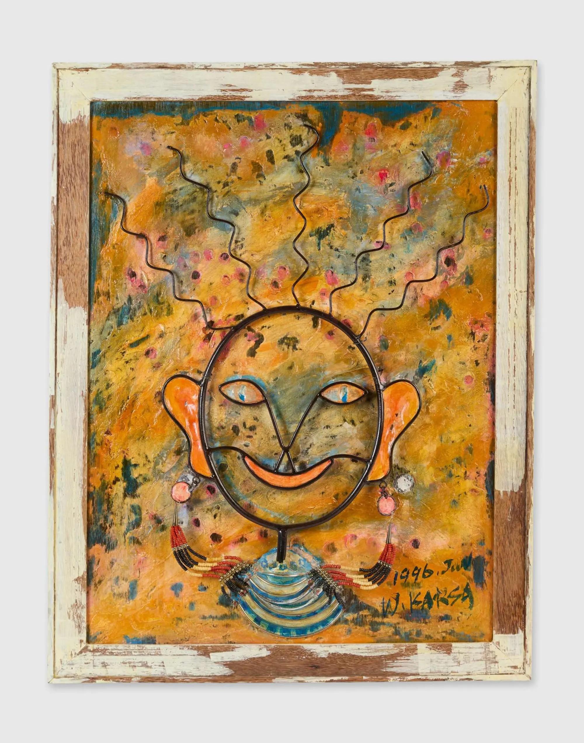 Lot #402  Roberta Flack 1996 W. Karsa Three-Dimensional Painting