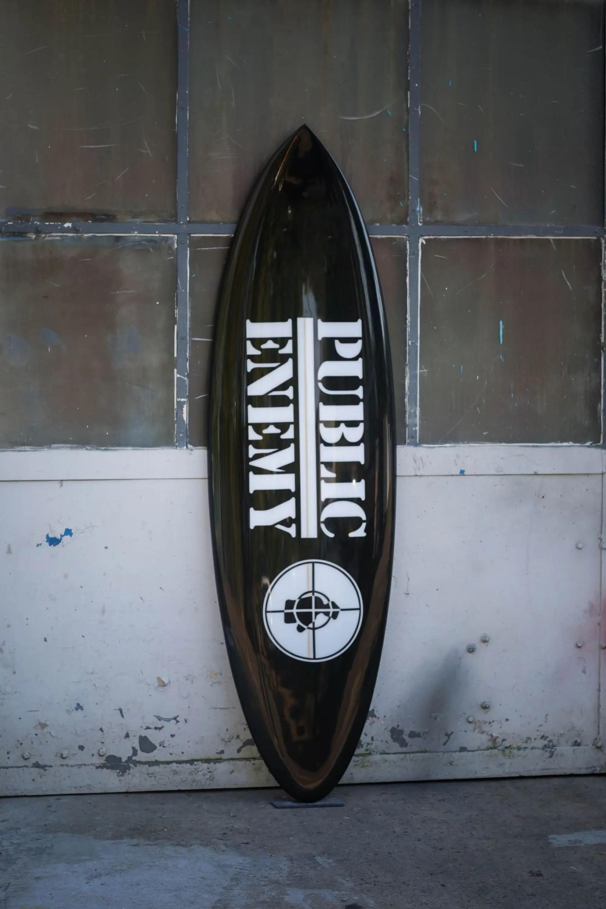 Lot #461 Public Enemy Signed Surfboard