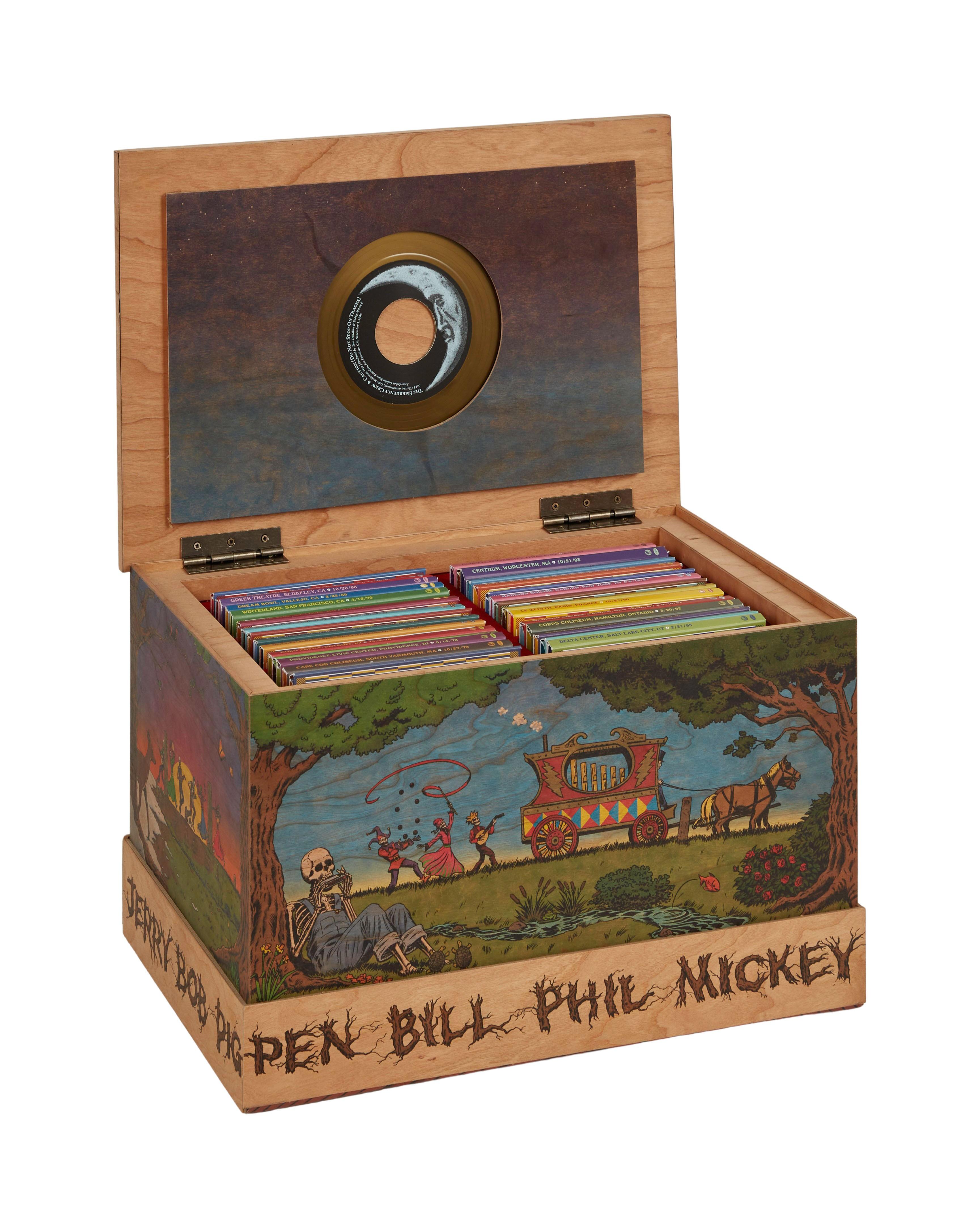 a wooden box with the name phil mickey on it