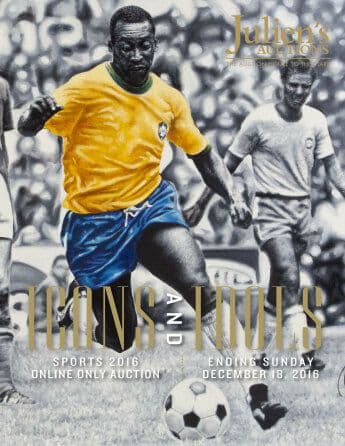 A poster for Julien's 2016 Sports Online Only Auction 