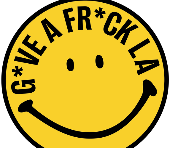 g*ve a f*ck LA logo