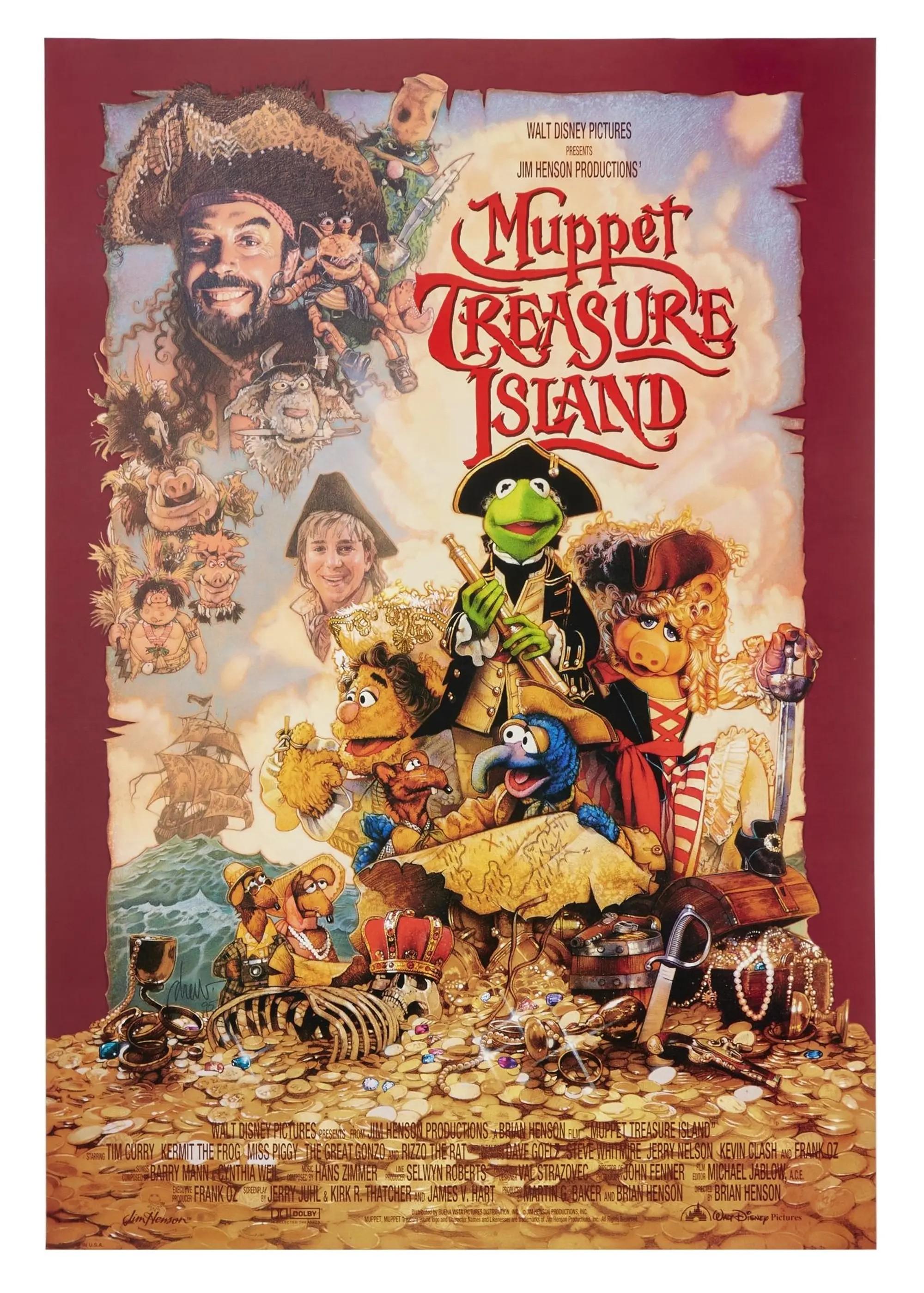 Lot #306  Muppet Treasure Island Three Posters