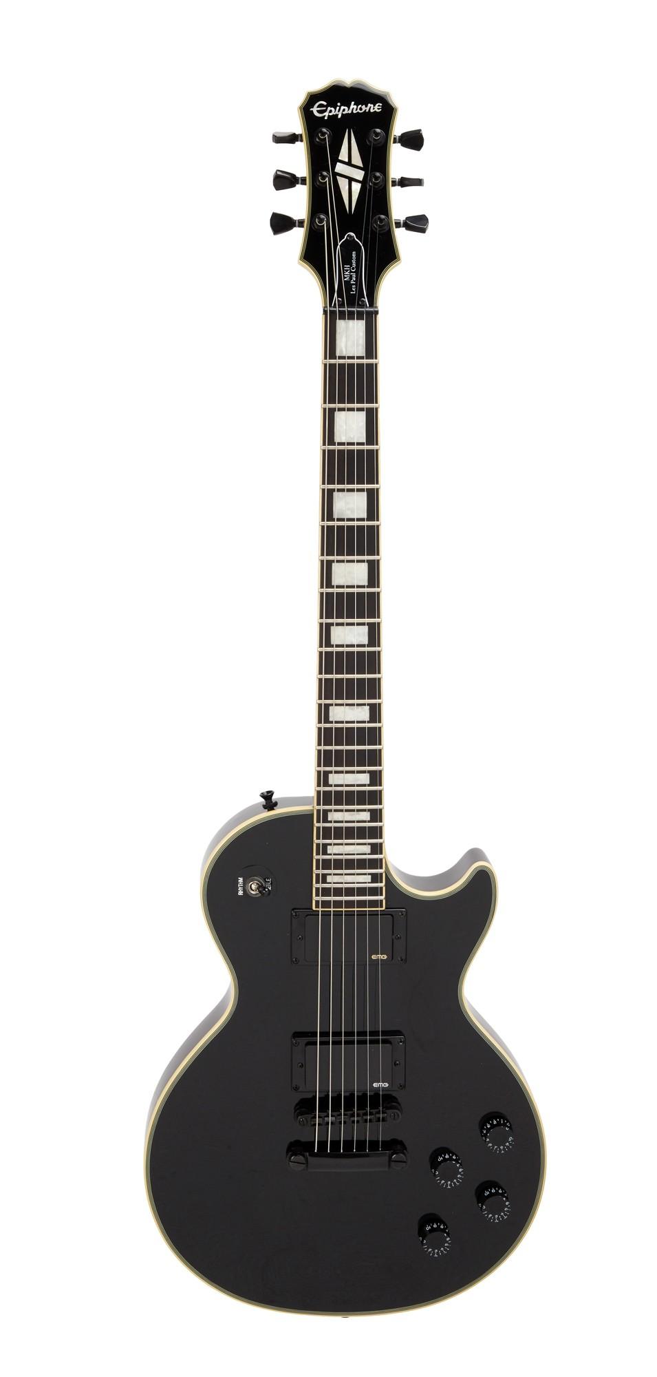 a black guitar