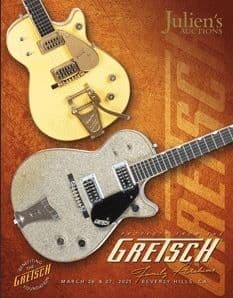 A poster for Julien's Auctions:The Gretsch Family Archives And Property From The Estate of Hal Zwicke