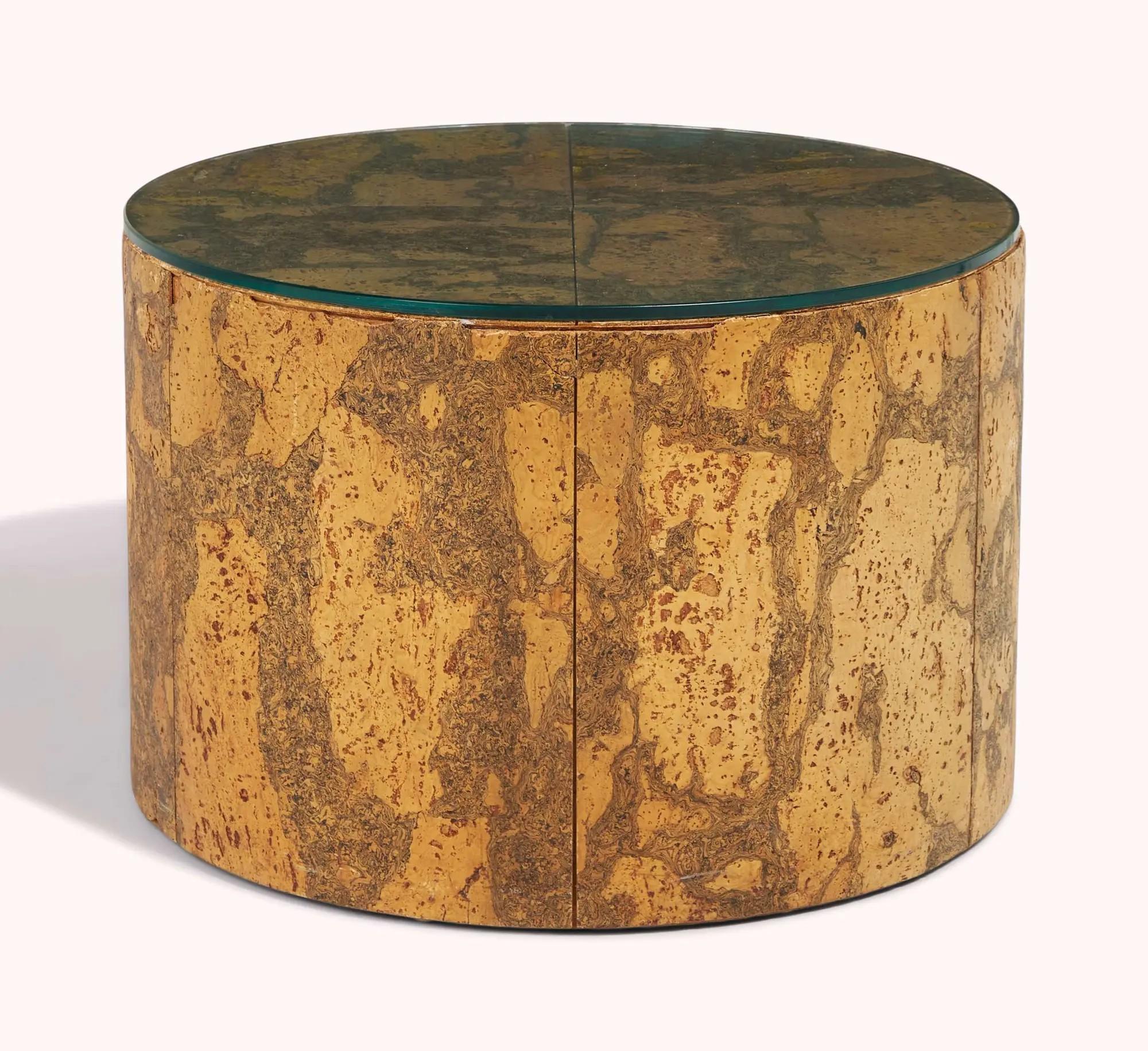 Lot #43. And Just Like That… | Carrie and Big's Adrian Pearsall Round Cork Side Table Lot #43 And Just Like That… Carrie and Big's Adrian Pearsall Round Cork Side Table