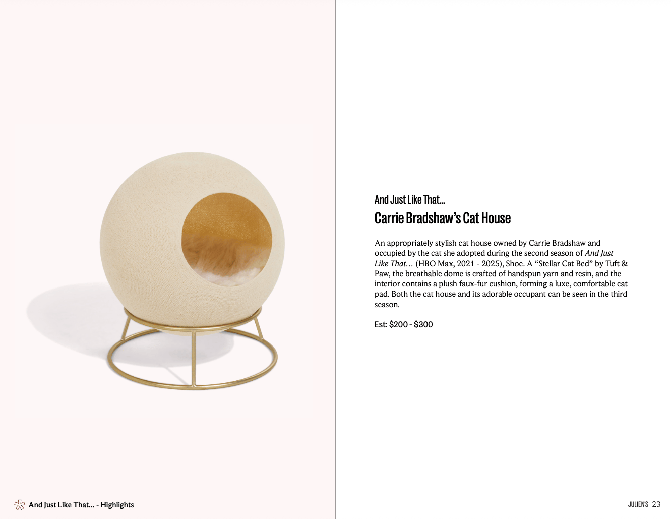 a sphere shaped cat house