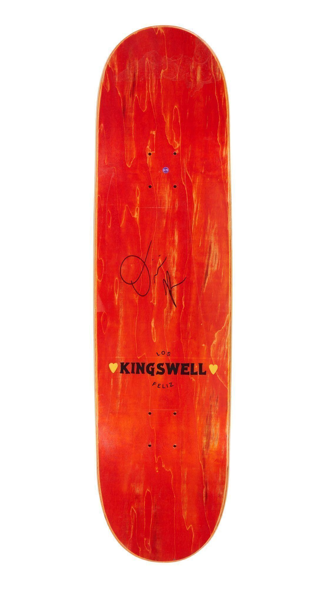 Olivia Rodrigo Twice Signed Skateboard Featured In "Bad Idea Right?" Music Video Used Olivia Rodrigo Twice Signed Skateboard Featured In Bad Idea Right? Music Video