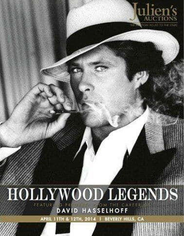 A poster for Julien's Auctions Hollywood Legends 2014