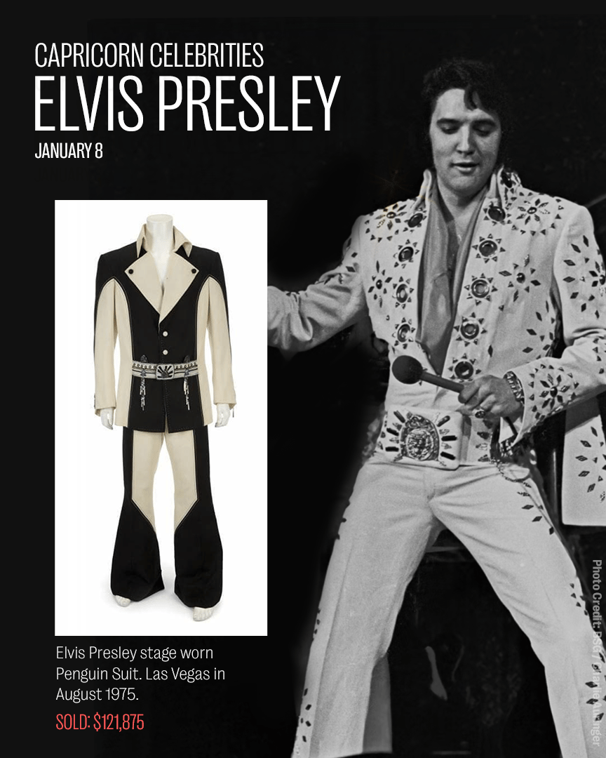 elvis presley stage worn penguin suit was sold for $ 12,875