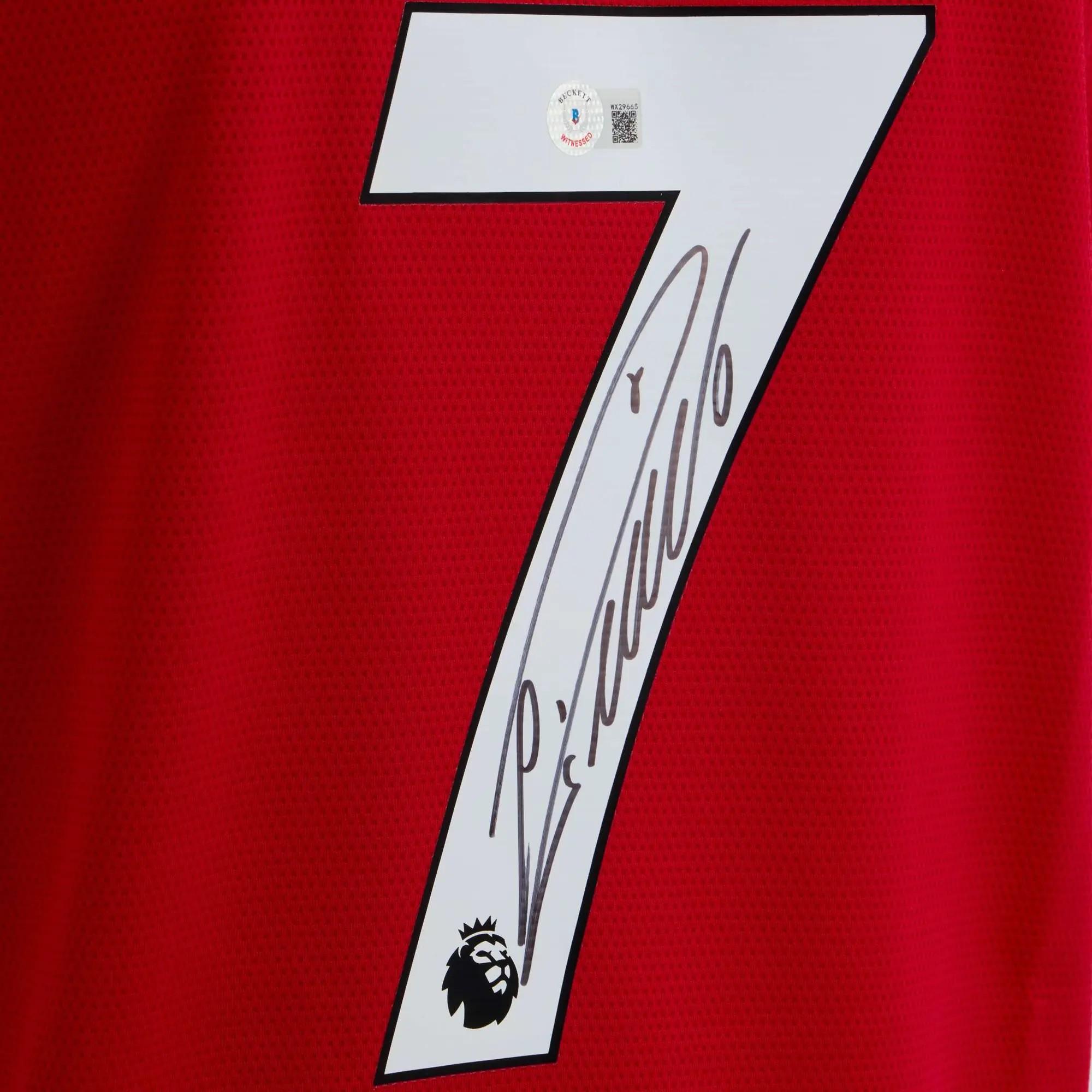 Lot #166  Cristiano Ronaldo Signed Manchester United Commemorative Jersey (Beckett)