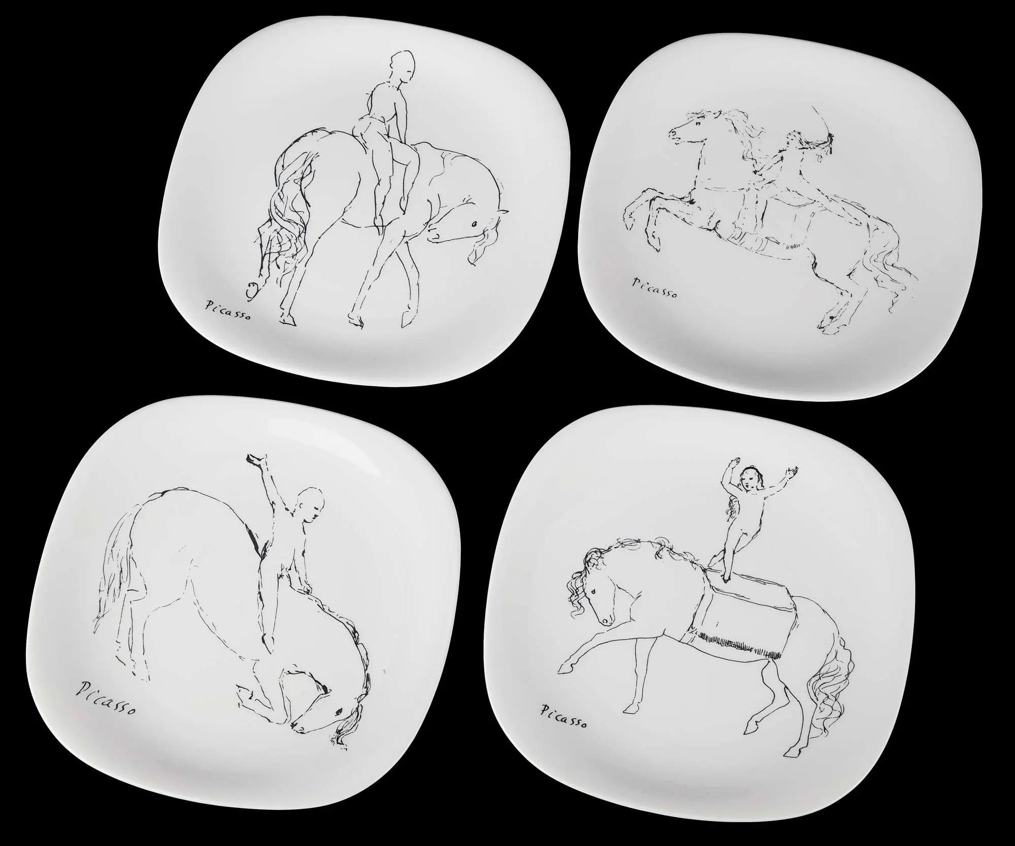 Lot #175 Anna Strasberg Circa 1970s Block Langenthan Picasso Plates Lot #175 Anna Strasberg Circa 1970s Block Langenthan Picasso Plates