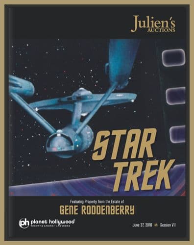 A poster for Julien's Auctions Star Trek