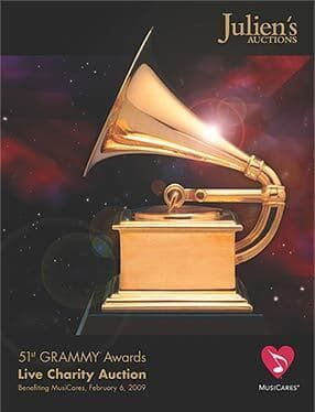 A poster for Julien's 51st Grammy Awards Live Charity Auction 