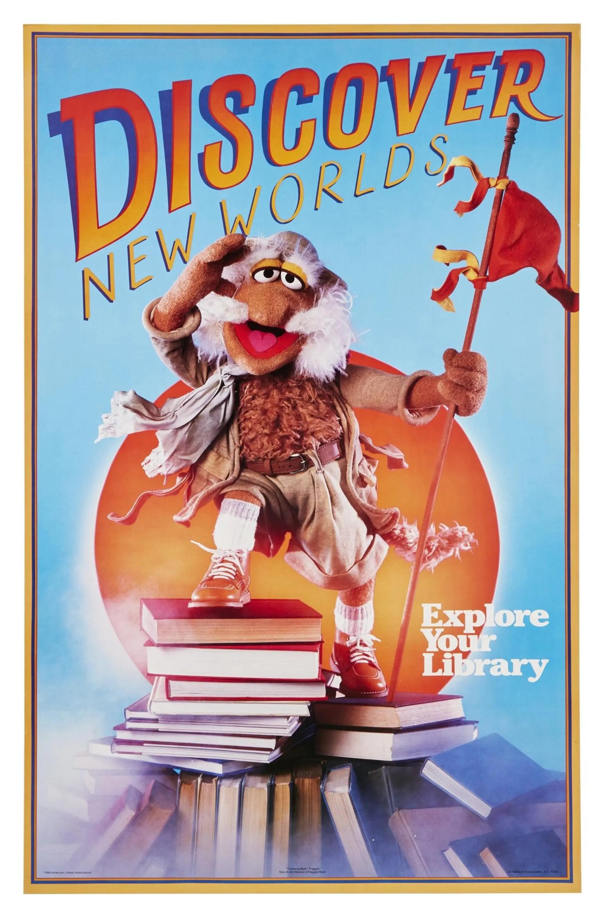 Lot #14  Fraggle Rock Uncle Travelling Matt Library Poster