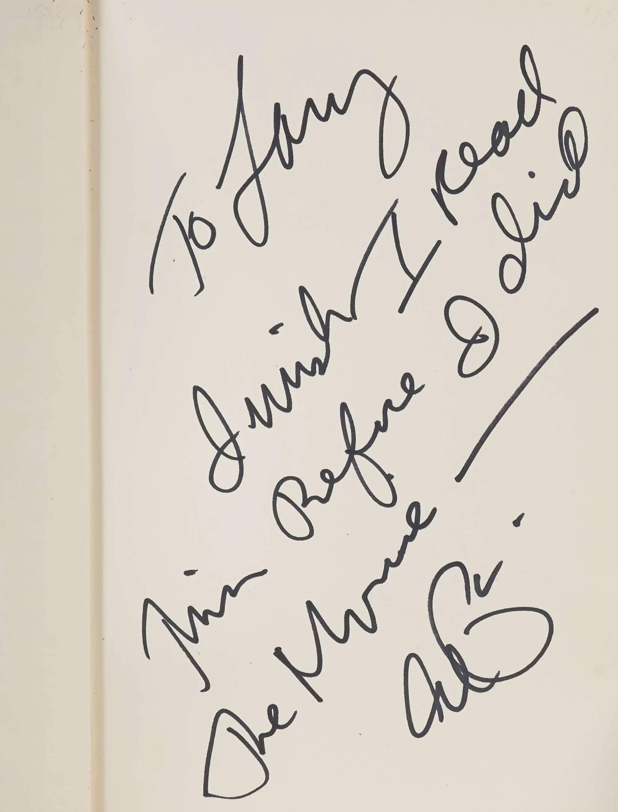 Lot #260  Al Pacino Signed First Edition of On Any Given Sunday