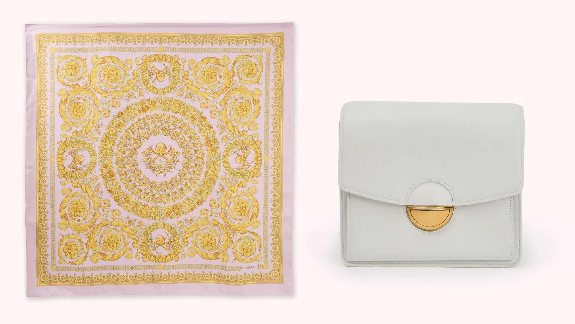 Lot #7  And Just Like That… Charlotte York-Goldenblatt Proenza Schouler Handbag and Versace Scarf