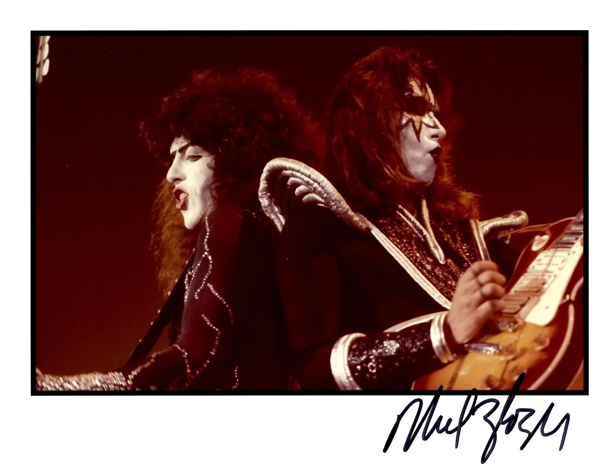 the image show two members of the rock band KISS Paul Stanley and Paul Daniel Ace Frehley