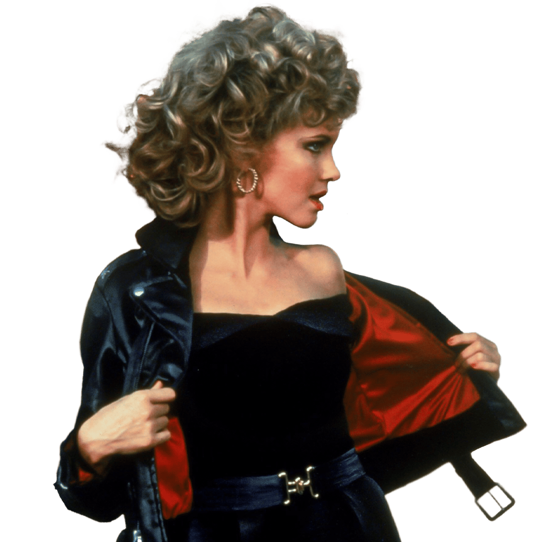 a woman wearing a black leather jacket with a red lining