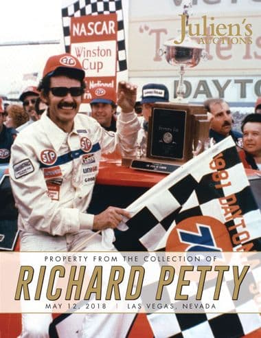 A poster of Richard Petty for Julien's Auctions