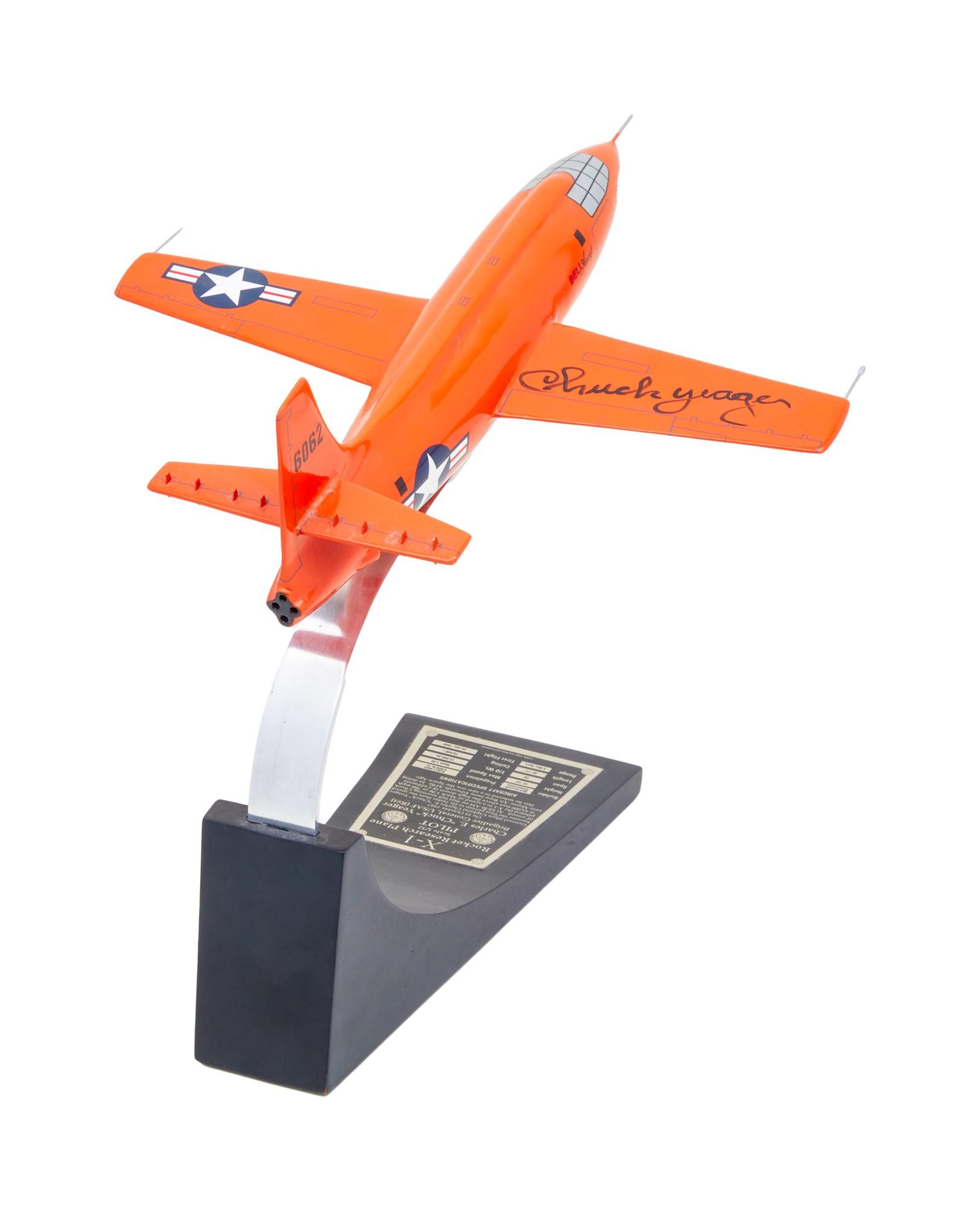 U.S. Air Force | Chuck Yeager Signed Bell X-1 Model Rocket Research Plane