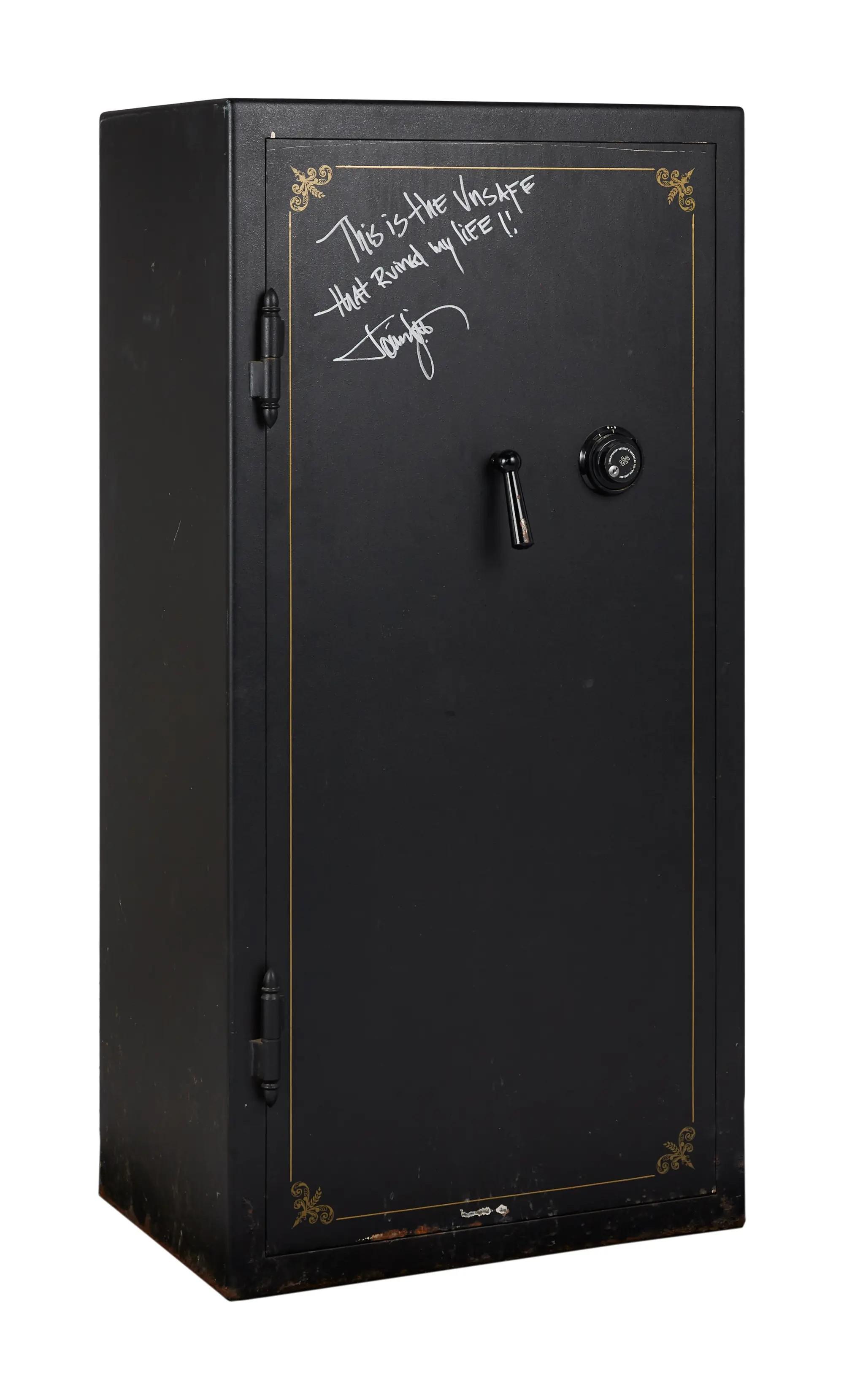 Lot #504. Tommy Lee | Infamous Signed Black Safe