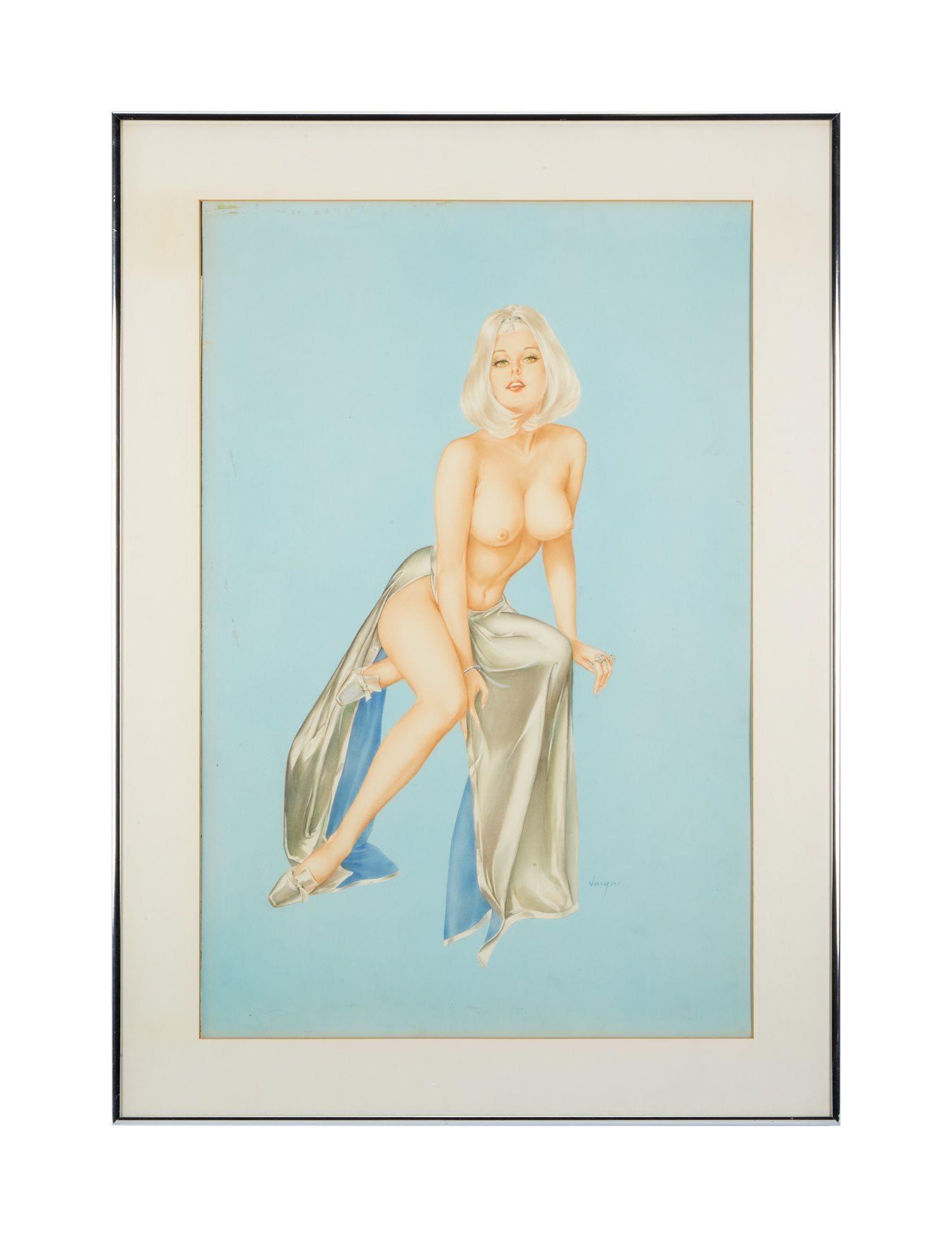 a drawing of a nude woman sitting
