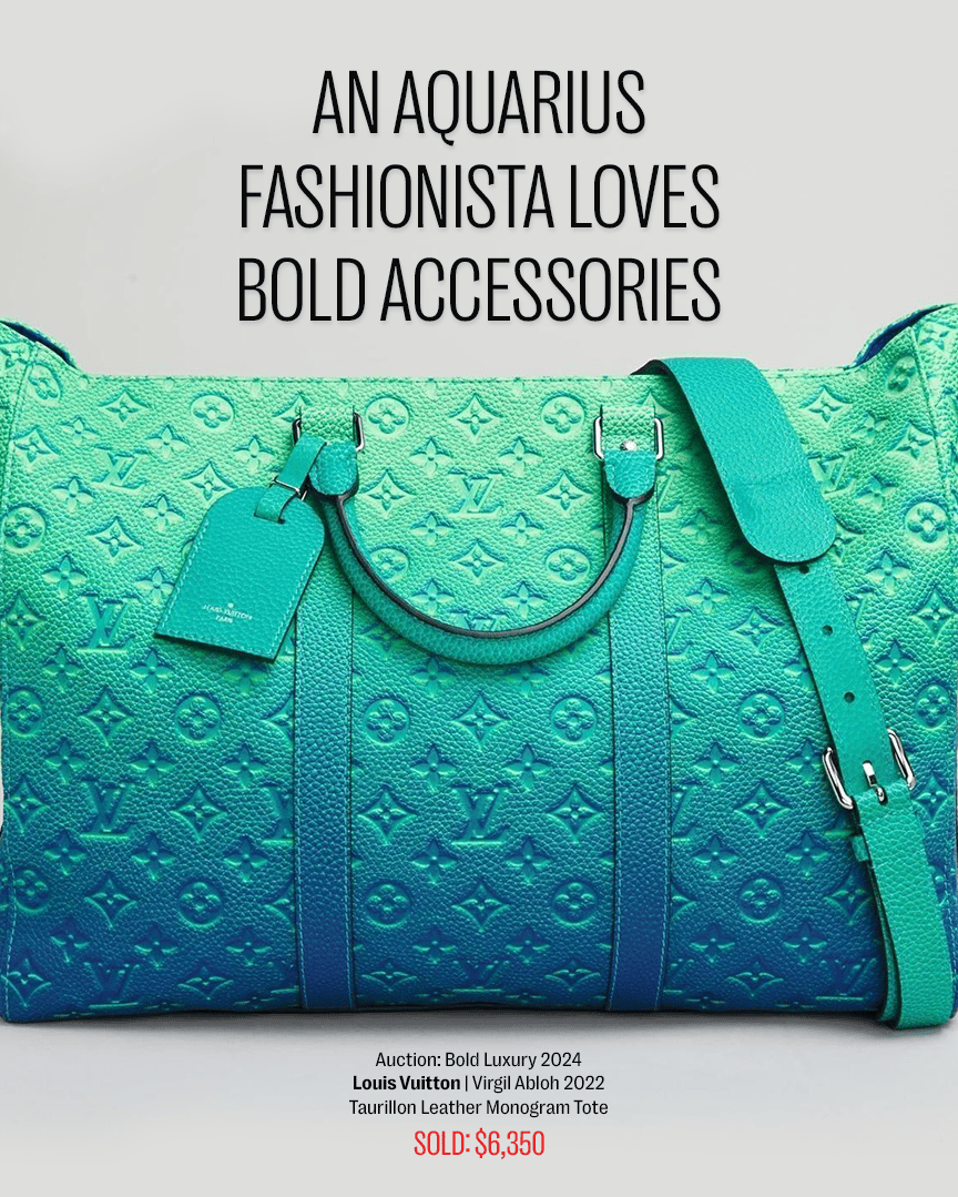 an aquarius fashionista loves bold accessories advertisement