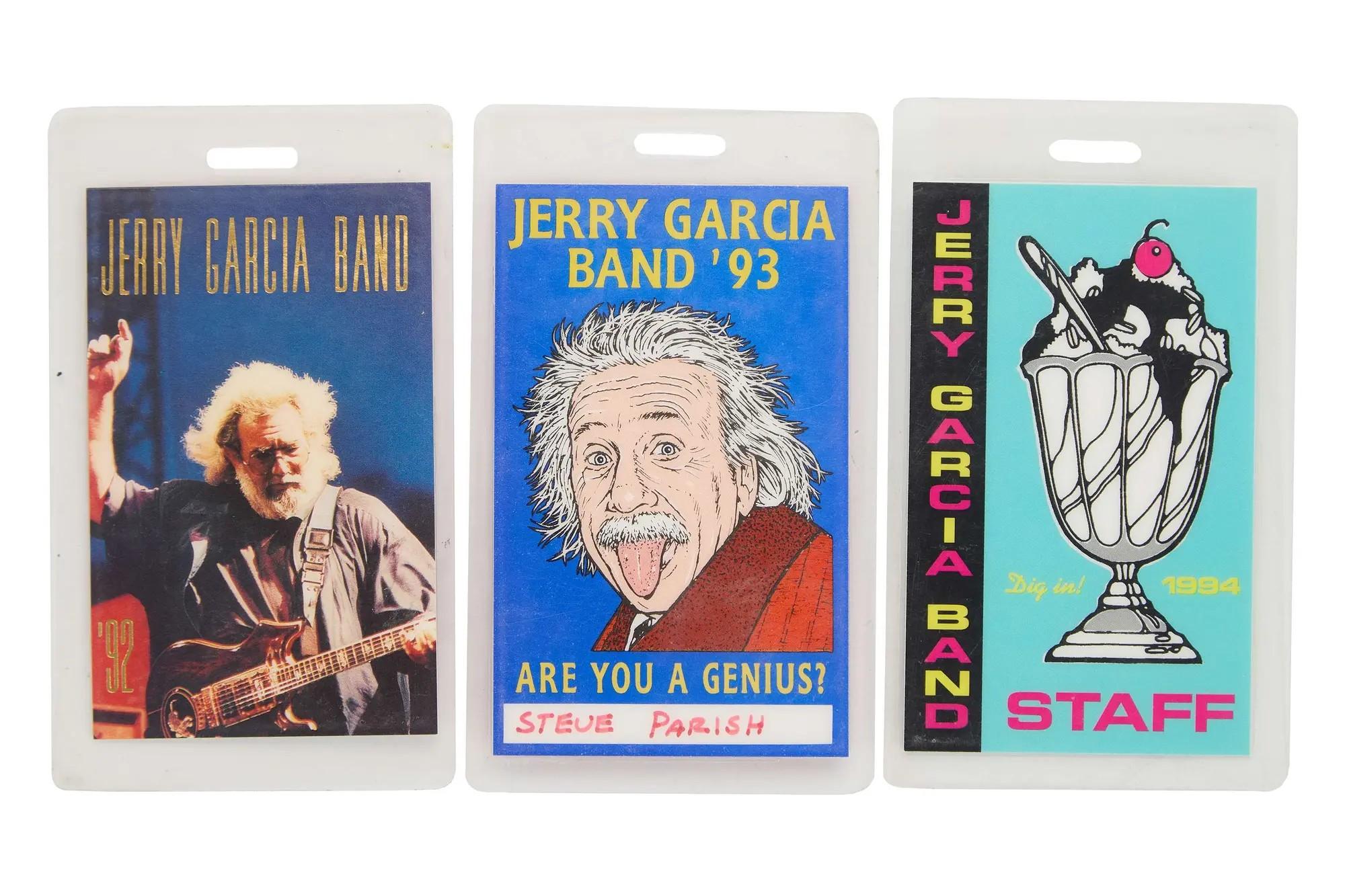 Lot #267 “Big Steve” Parish 1992-1994 Jerry Garcia Band Laminated All Access Passes