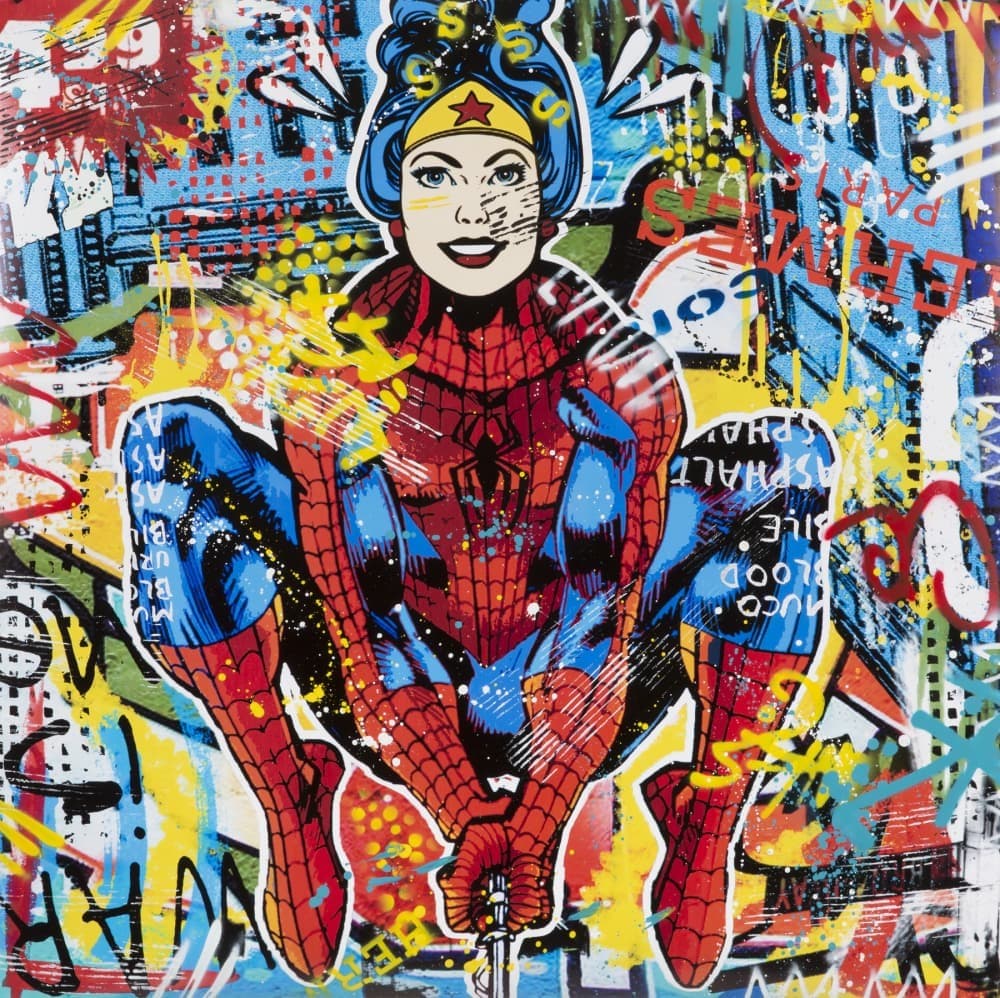 AIIROH: "WONDER WOMAN / SPIDER-MAN" ARTWORK PRINT