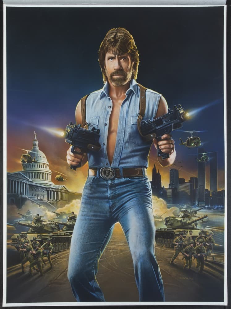"INVASION U.S.A." STAN WATTS ORIGINAL FILM POSTER ARTWORK "INVASION U.S.A." STAN WATTS ORIGINAL FILM POSTER ARTWORK