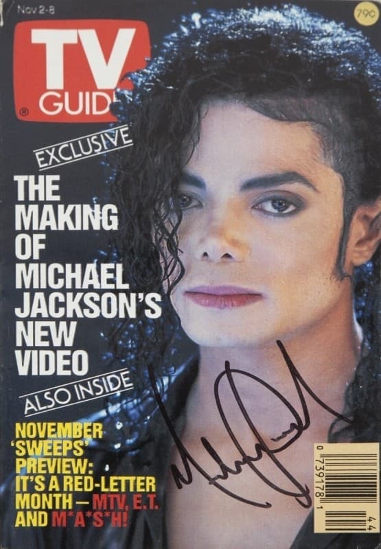 a signed copy of the making of michael jackson 's new video