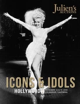 Marilyn Monroe on the poster for Julien's Auctions Icons and Idols: Hollywood