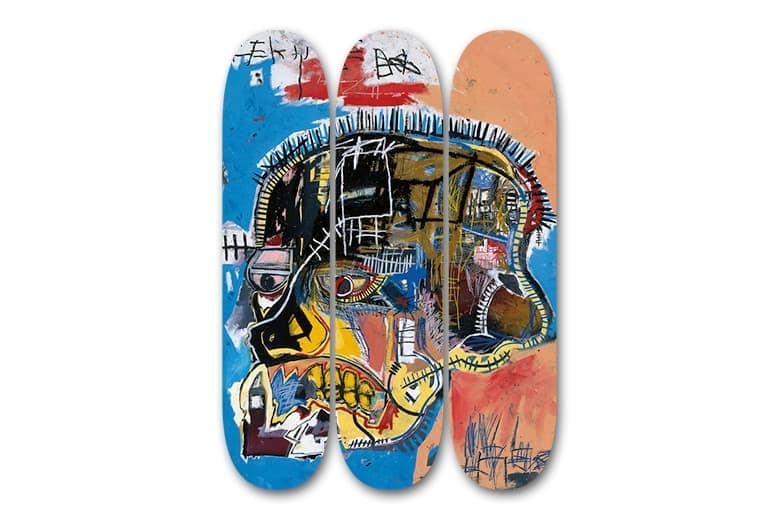 AFTER JEAN-MICHEL BASQUIAT, SKULL SKATE DECKS, 2014 AFTER JEAN-MICHEL BASQUIAT SKULL SKATE DECKS 2014
