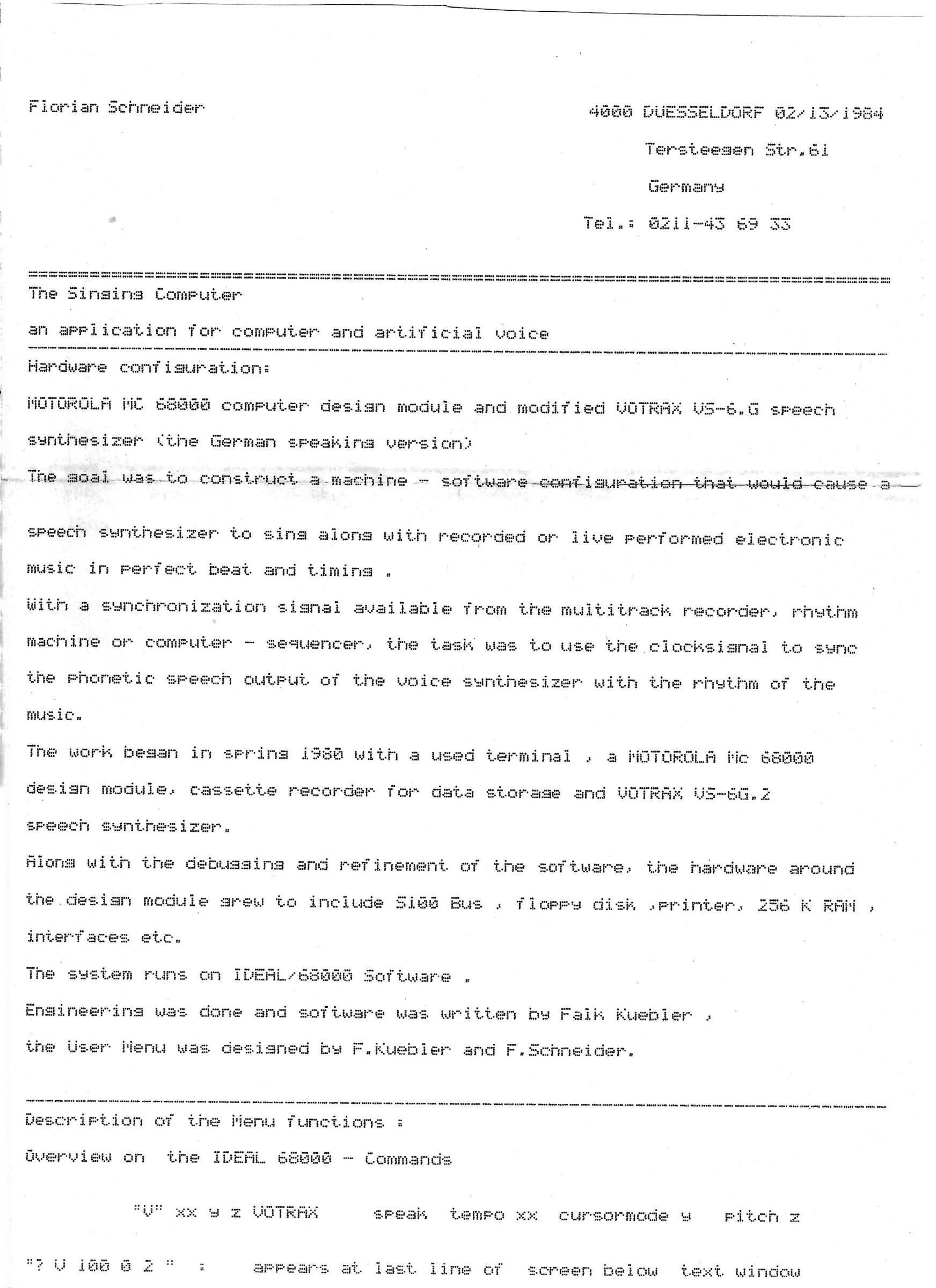 a pdf image of a letter from florian schneider to richard t gagnon explaining technical processes