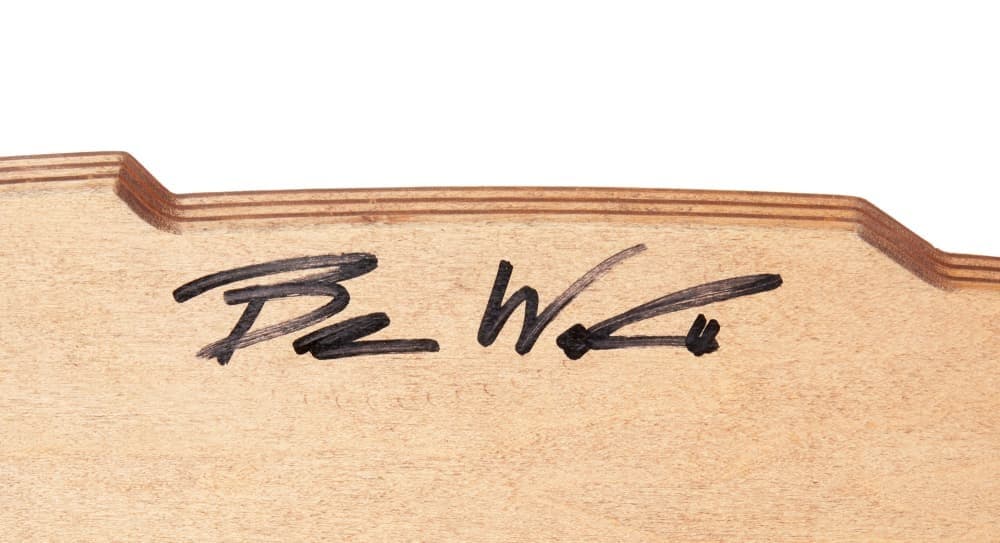 BEAR WALKER SIGNED ROBERT DOWNEY JR. IRON MAN MK51 SKATEBOARD